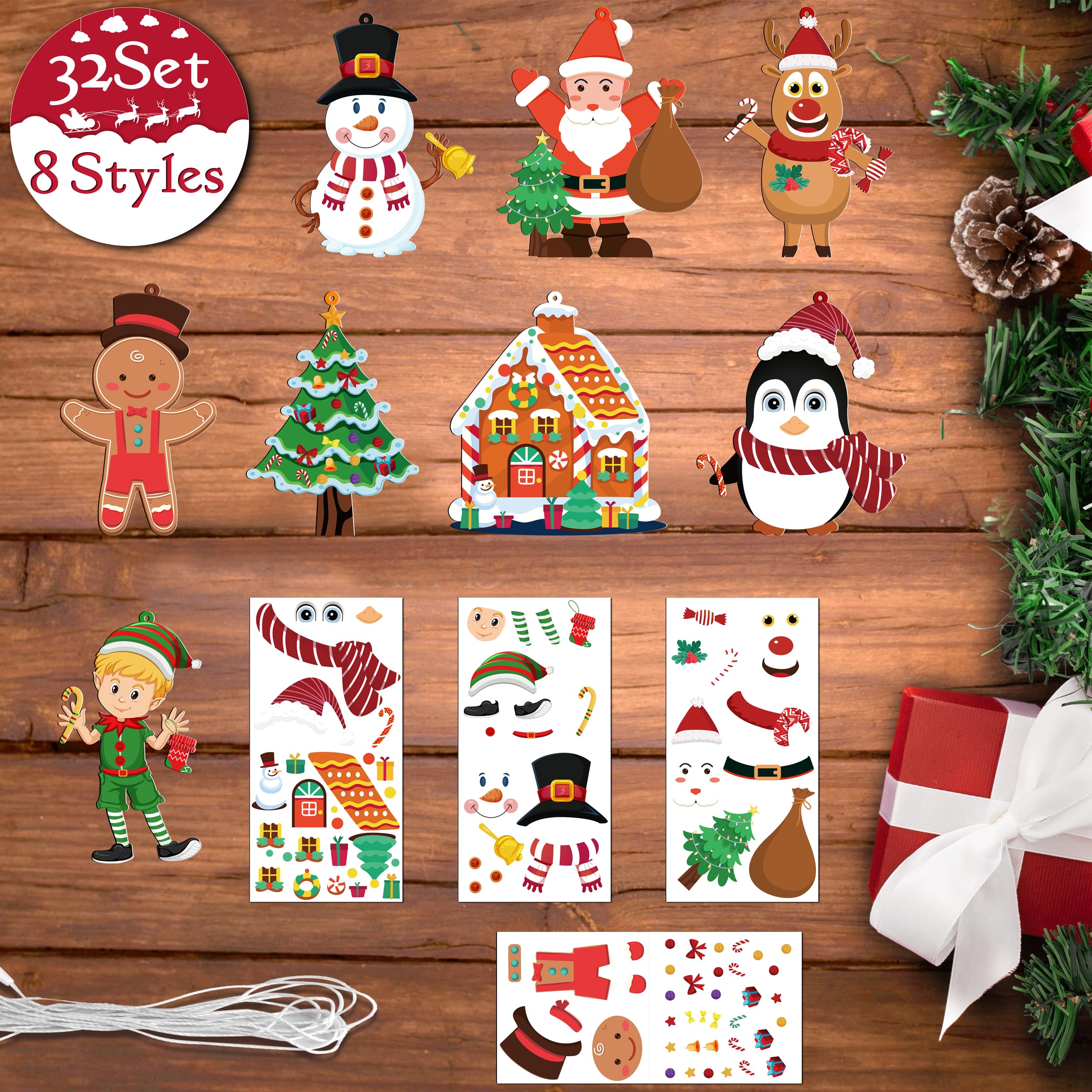 Amazon.co.jp: LINAYE クリスマスオーナメントクラフト 子供用 幼児用