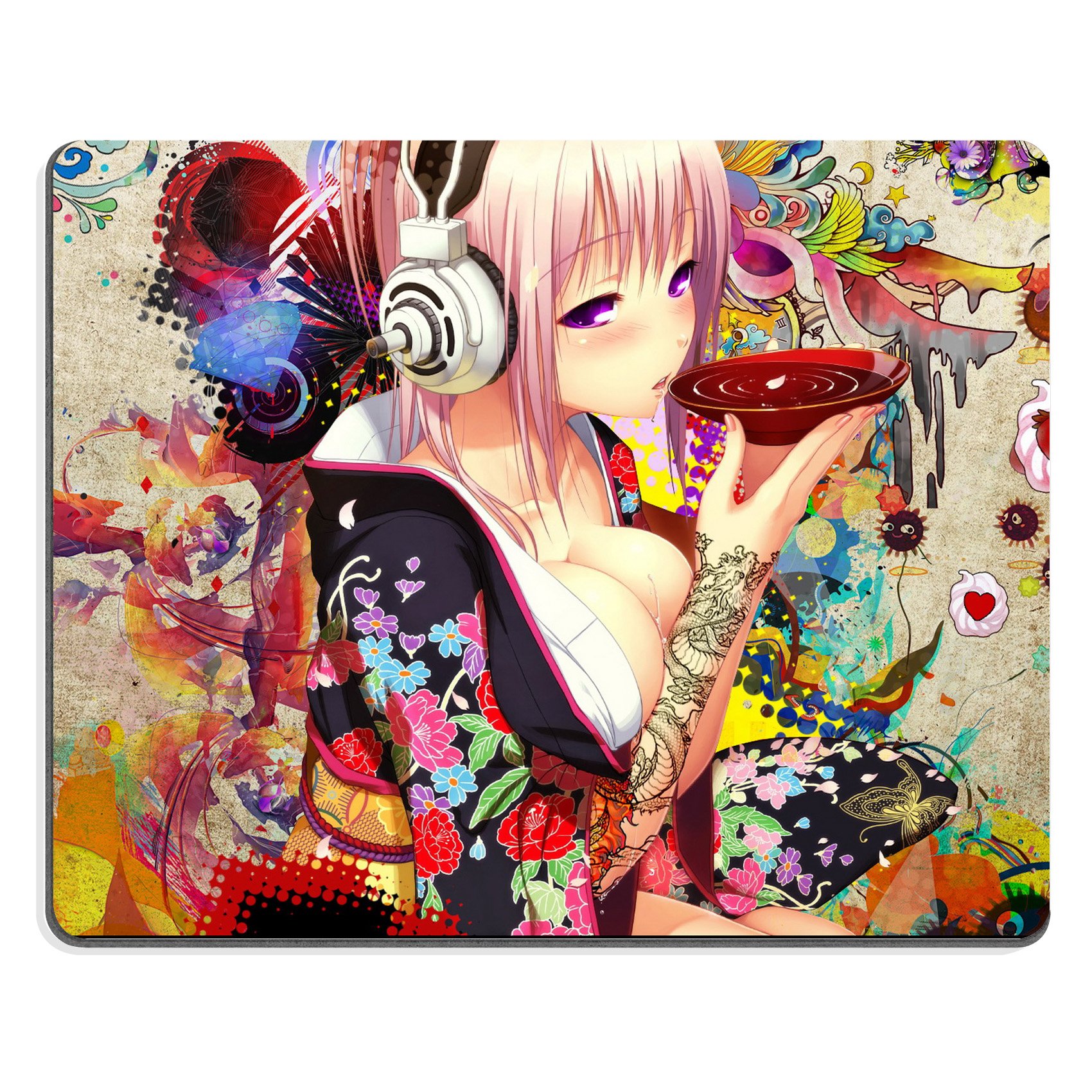 Nitro Plus Super Sonico Japanese Matsuri Yukata Kimono Anime Gaming Mouse Pad
