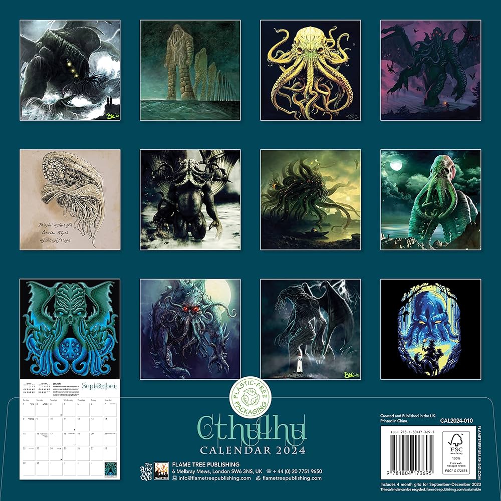 カレンダー '08 クトゥルフの呼び声 Amazon | ホビージャパン サンディ・ピーターセンの暗黒神話体系