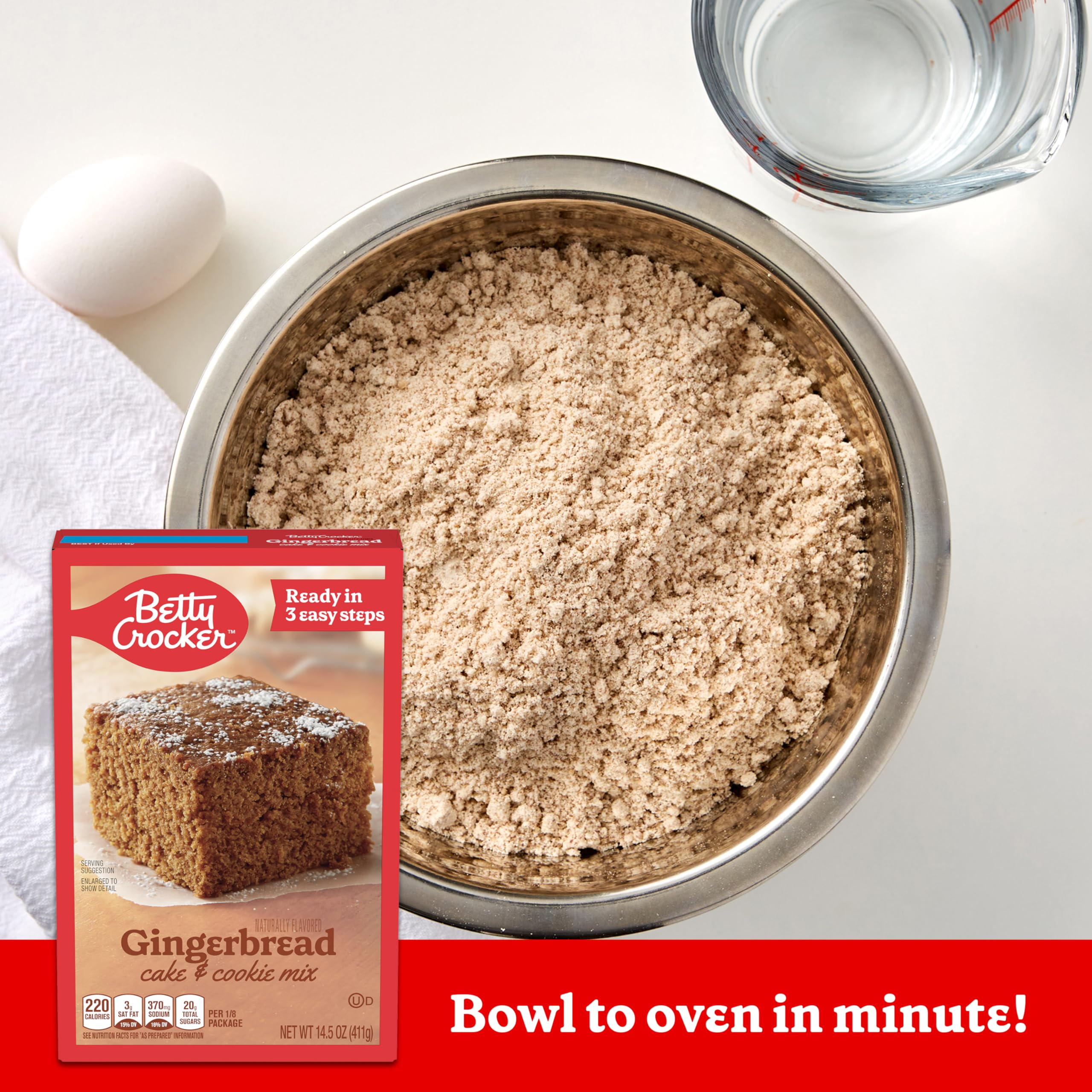 Betty Crocker Gingerbread Cake & Cookie Mix, 14.5 oz