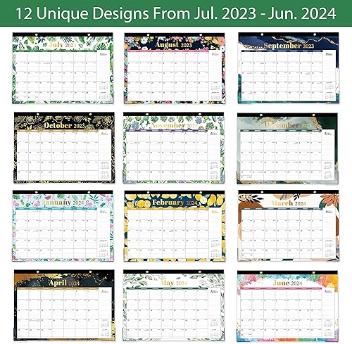 Miniatura 3 de Calendario de escritorio 2023-2024  Calendario de 16 meses 2024, 12 x 17 pulgadas, septiembre 2023 a diciembre 2024, calendario de escritorio