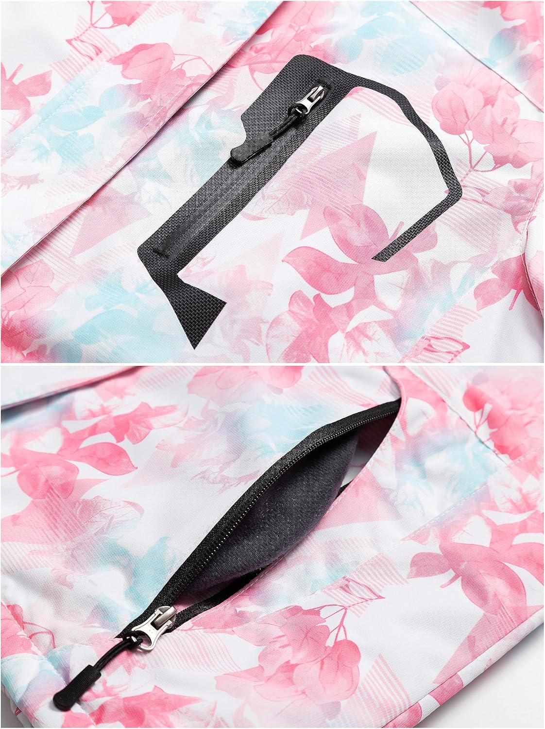 Pursky Women's Waterproof Ski Jacket Winter Snow Coats Fur Hooded Raincoat Parka - Image 5