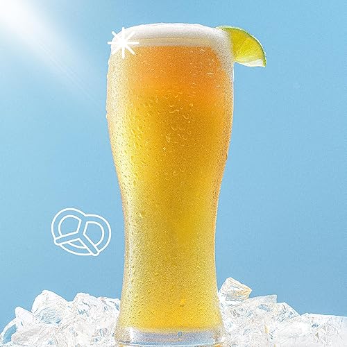 Miniatura 8 de JoyJolt Callen - Juego de 4 vasos de cerveza de 15.5 onzas, vaso de cerveza artesanal, vasos Pilsner, vaso de cerveza IPA. Vaso de cerveza de vidrio