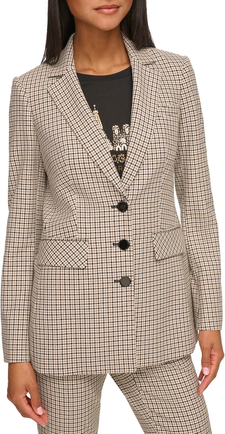 Karl Lagerfeld Womens Pattern Blazer - Image 5