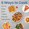 Chefman Freidora de aire TurboFry 7-Qt, 6 en 1 de alta potencia a 450°F para resultados más crujientes, diseño compacto que ahorra espacio, freír al aire, hornear, asar, recalentar, deshidratar, descongelar, cocción rápida y uniforme – negro 7