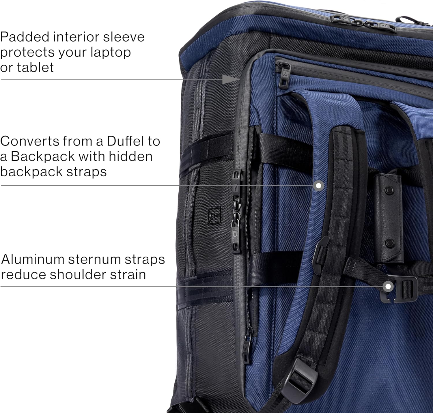 Travelpro Altitude Convertible Duffel/Backpack 56L, Water Resistant, Work, Business, Men and Women - Image 3