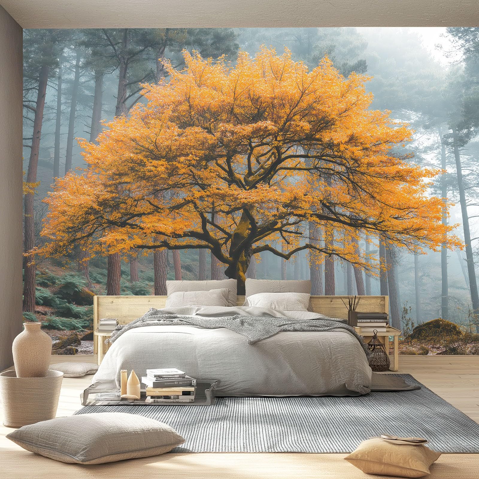 Verträumtes Landhaus Style Wandtapete, 400x280 cm (W x H)