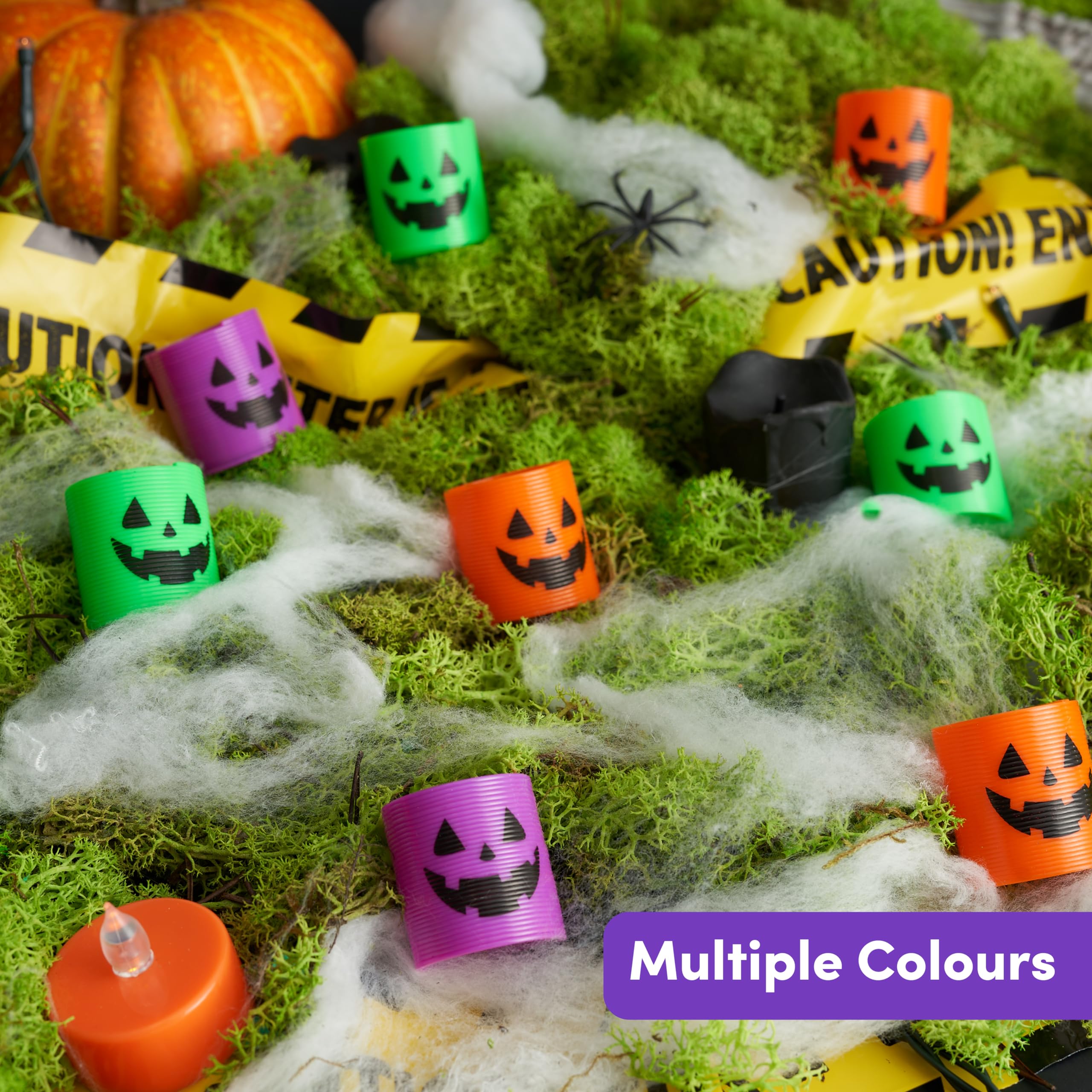 The Twiddlers - 36 Mini Halloween Magic Springs, Trick or Treat Party Toys Bag Fillers, Kids Game Prizes & Gifts