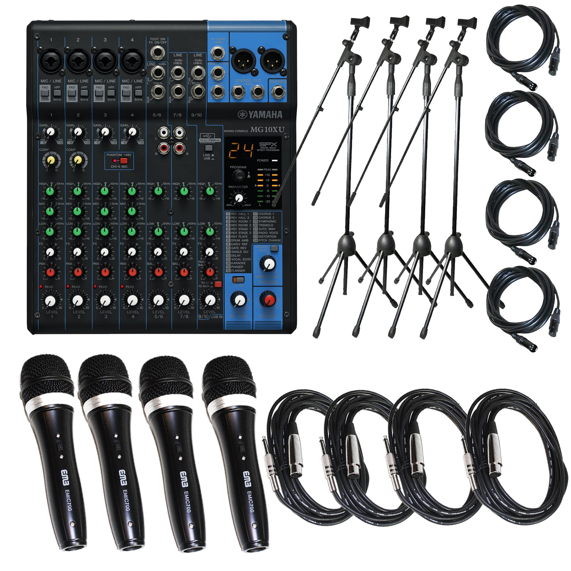 Motorcycle Mixer Yamaha Mg10xu 10 Channel Mixer With Usb And Spx Effects Yamaha MG10XU