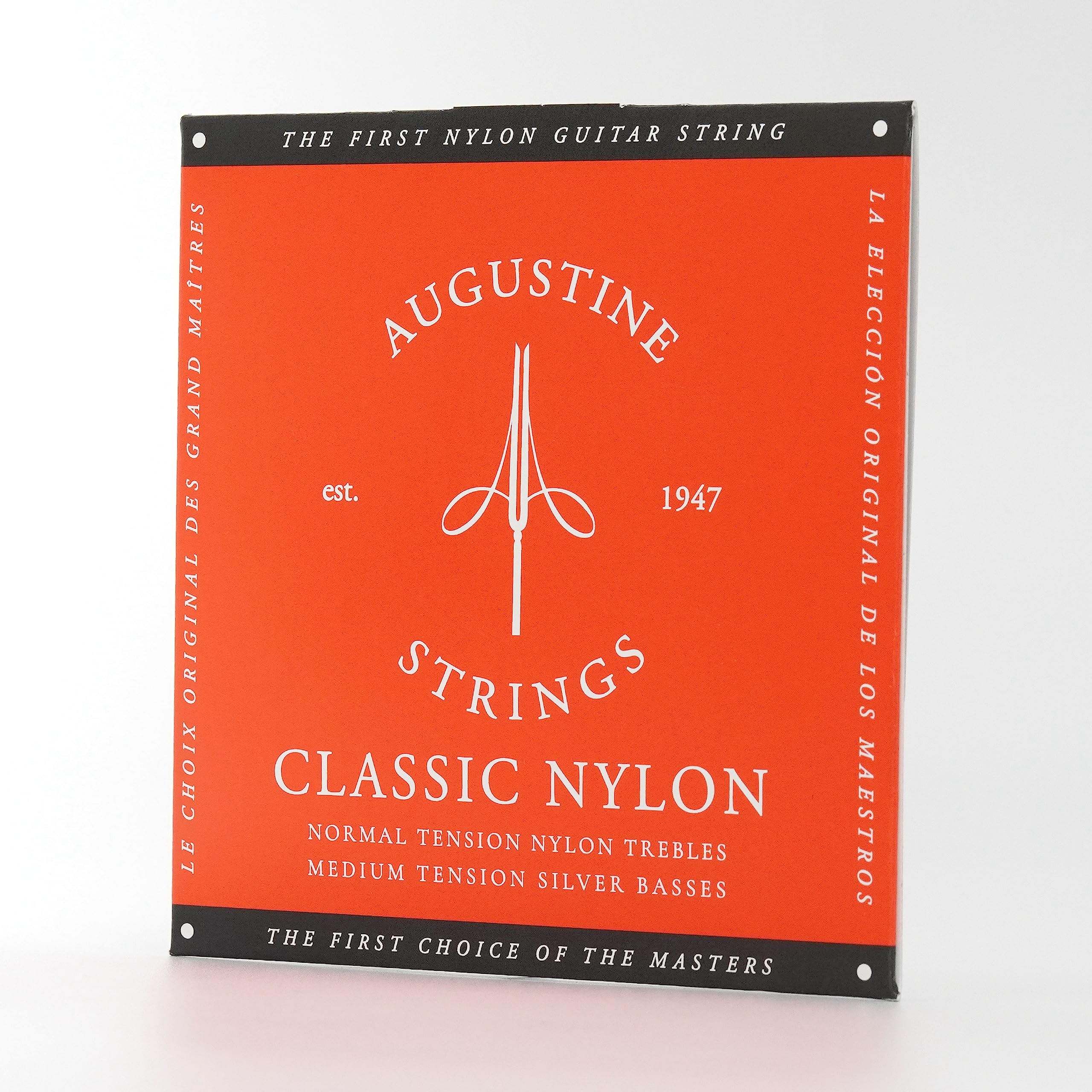 Augustine 650427 Corde per Chitarra Classica, Etichetta Rossa, Set Standard-Cantini, Tensione Normale/Media (Confezione da 3)
