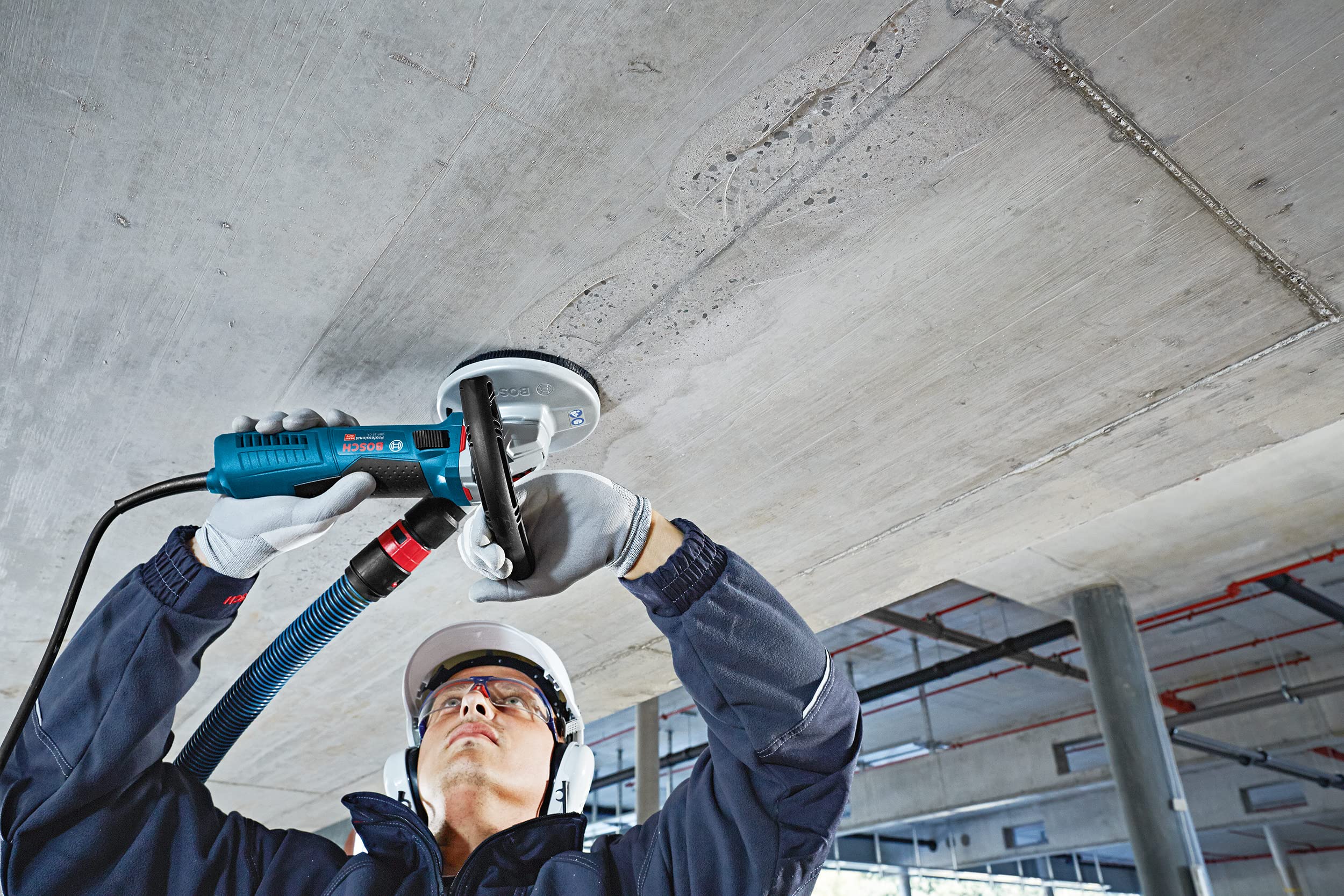 Bosch Professional Expert for Concrete - Disco de diamante con tuerca de sujeción rápida SDS Click (para hormigón, diámetro de 125 mm, accesorio para lijadora de hormigón)