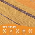 Lazy Daze Hammocks Quick Dry Hammock with Spreader Bar Textliene Fabric Double 2 Person Hammock with Chains Outdoor Patio Poolside Backyard Beach 450 lbs Capacity, Coffee Stripes
