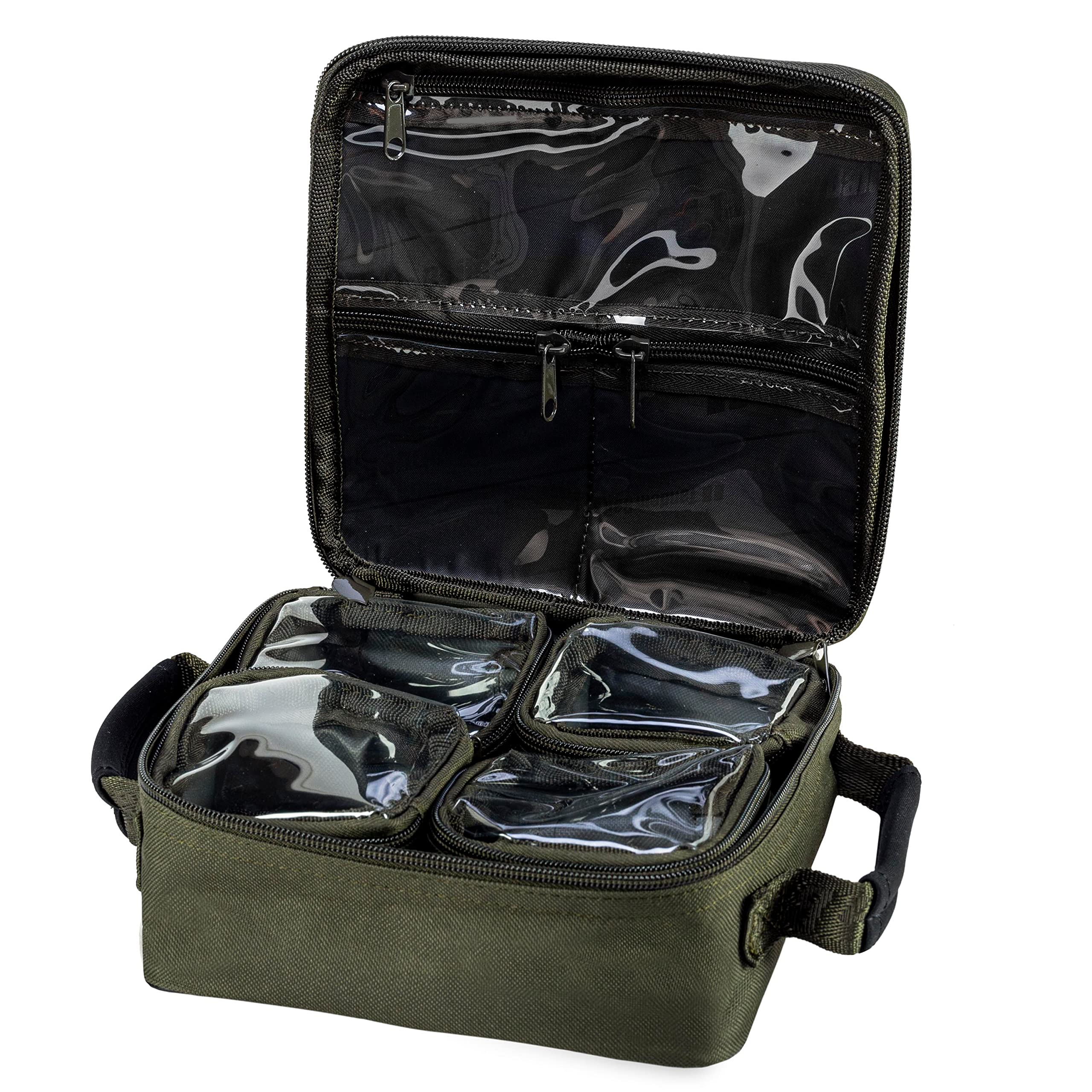 Borsa Per Piombi Da Pesca - Organizer Per Carpfishing Con Tasche E Chiusure Resistenti - Foto 2