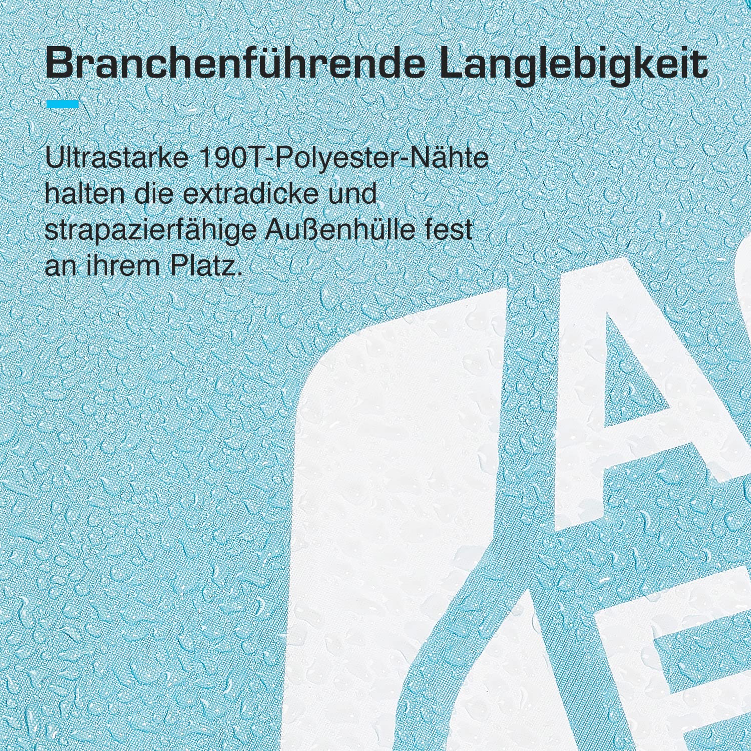 Active Era Luxus Strandzelt mit UV Schutz LSF 50+, Strandmuschel XXL Wasserabweisend, Easy Pitch Aufbau, Zelt für 5 Personen, Blau