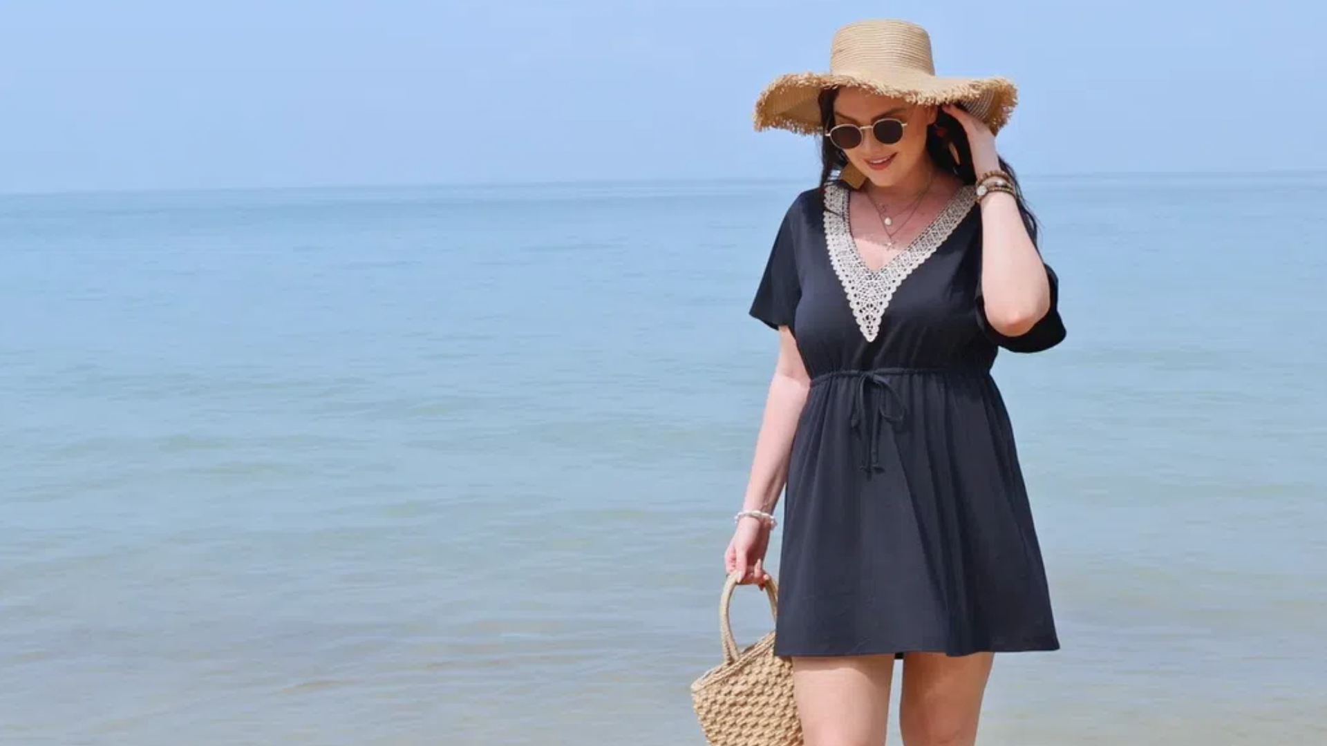 Beach please xl bundle Sun Hat bag shoe swim cover up UPF 50+ Summer Splash Swim Hat -G – FlapHappy main image 4