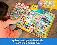 Vista 4 de Póster electrónico bilingüe del alfabeto de las primeras 100 palabras – Tabla de aprendizaje interactiva para niños 100 primeras palabras