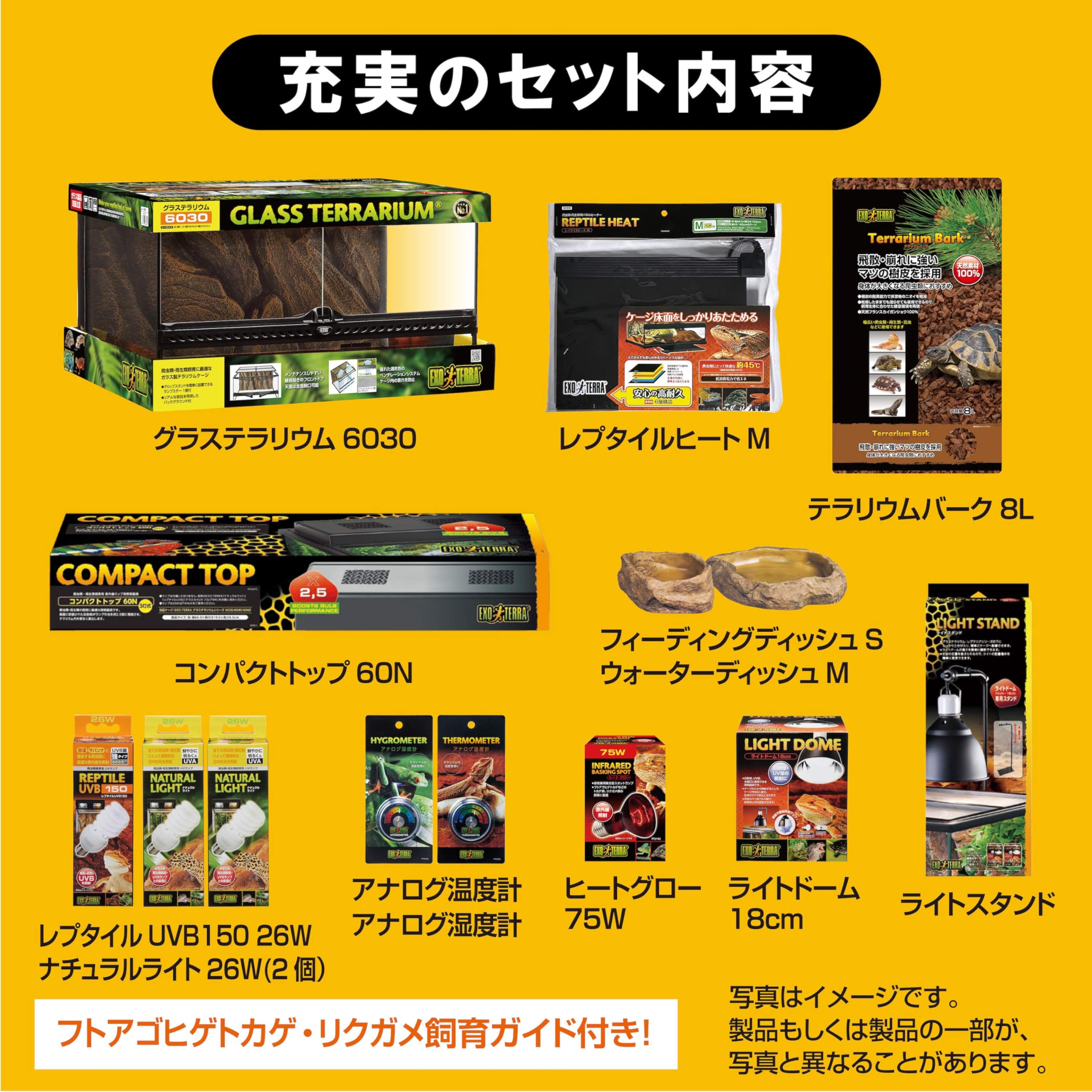 Amazon | GEX EXOTERRA フトアゴヒゲトカゲ&リクガメ飼育キットBK