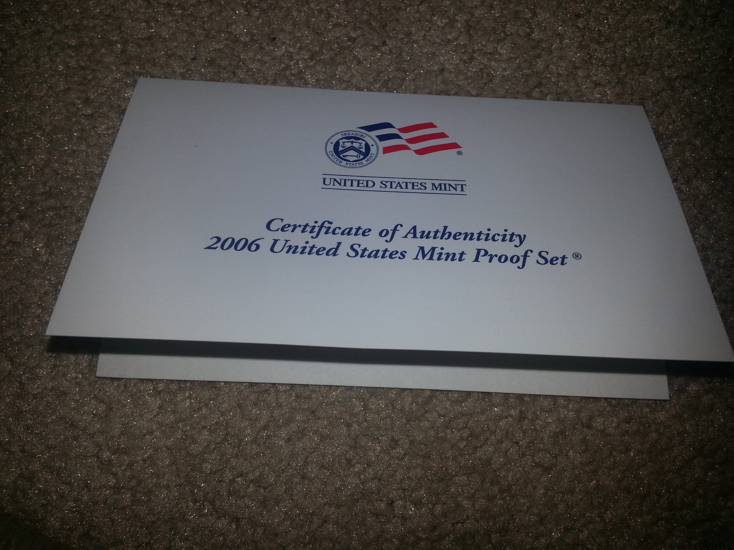 2006 S Proof Set in Original US Government Packaging