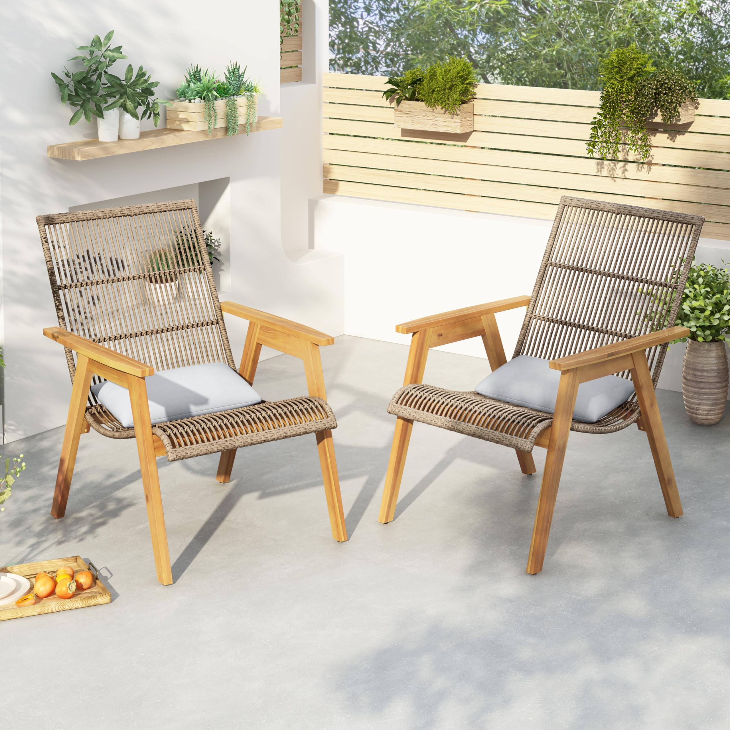 Christopher Knight Home Supporto Per Piante Da Esterno In Teak, 6 Fioriere Regolabili, Traliccio Aperto 90x43x153 Cm