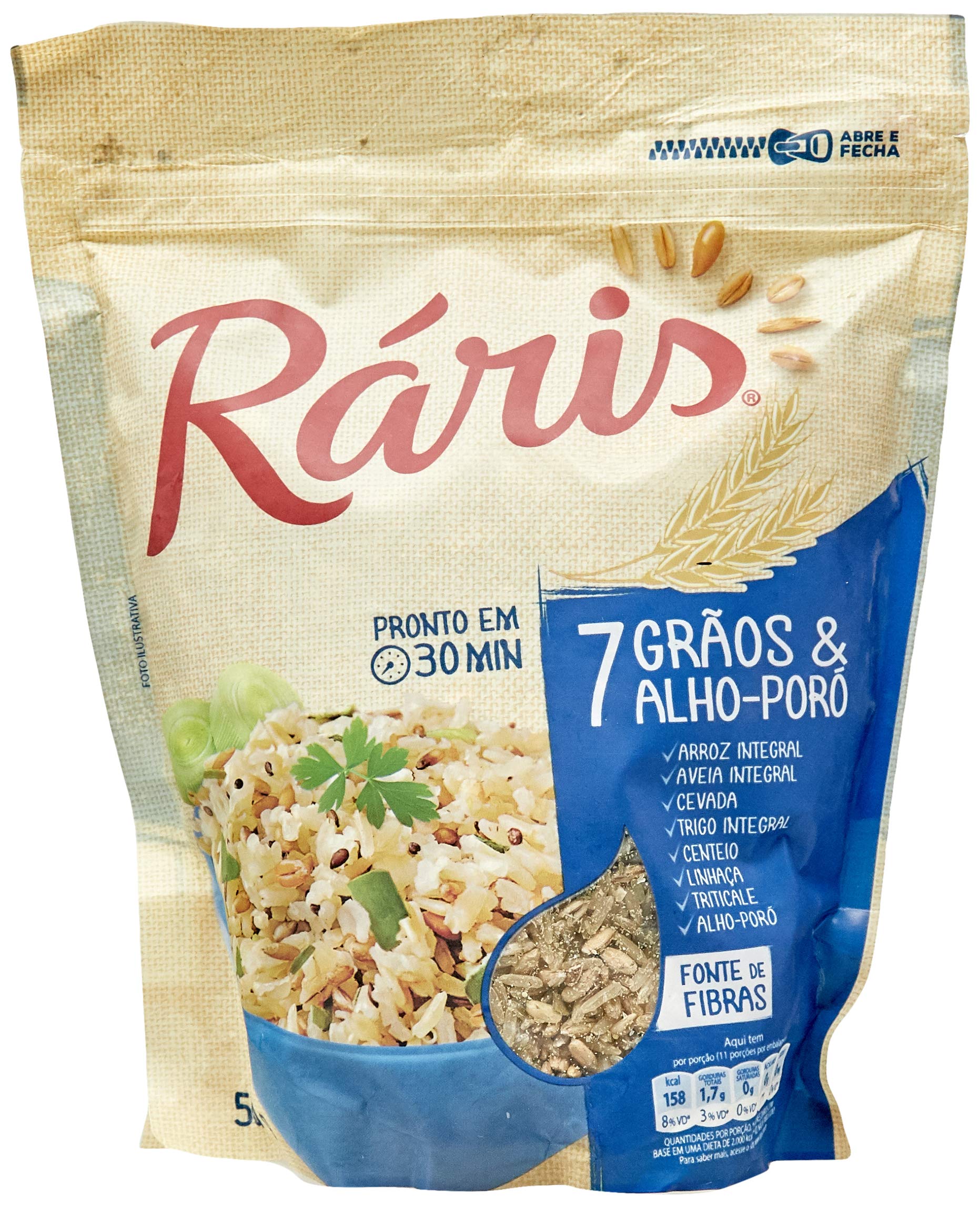 Arroz 7 Grãos Alho Poró Ráris 500g | Amazon.com.br