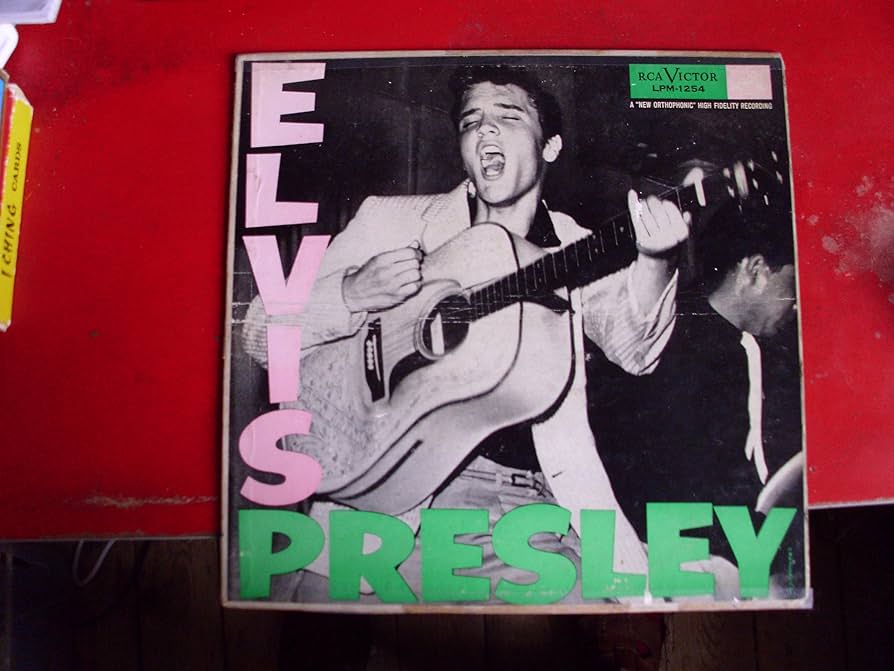 ELVIS PRESLEY' FIRST LP, AMERICAN PRESSING VINYL, 1956 RCA