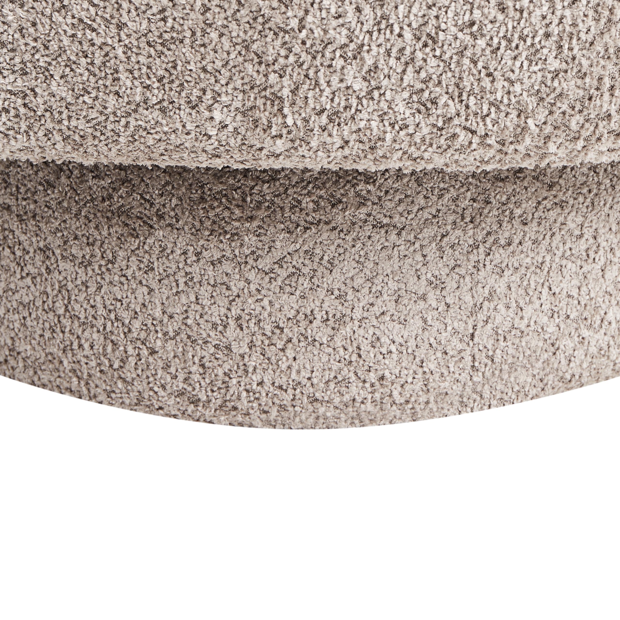 Beliani Sessel Bouclé beige Taupe ohne Armlehnen mit Drehfunktion Retro Elegant Aylo