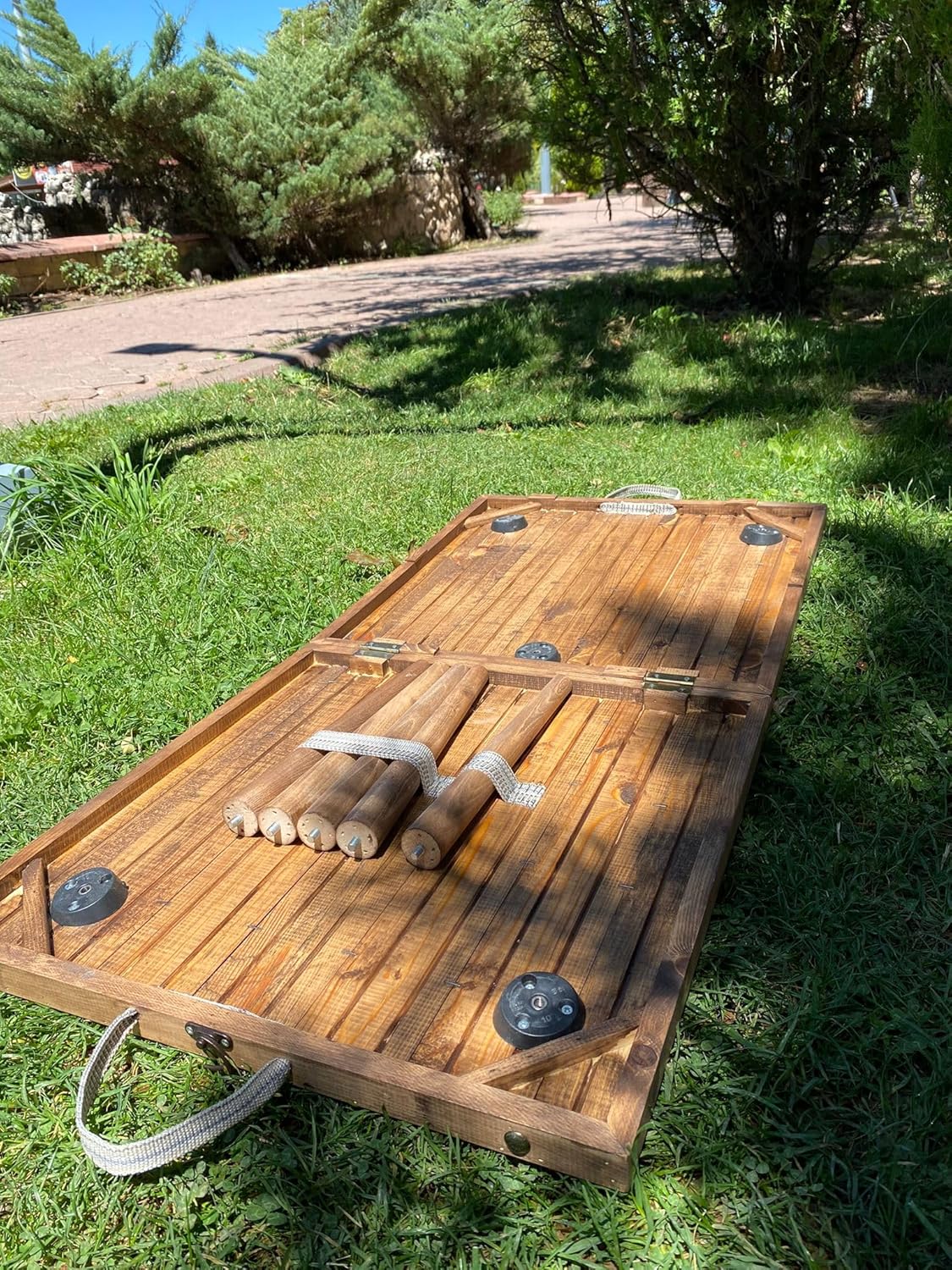 Portable Lightweight Wooden Folding Table, Durable Compact Folding Table for Outdoor Camping and Picnics,