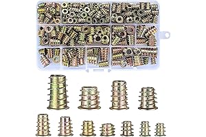 URLWALL 165PCS Threaded Inserts Nuts, Wood Insert Assort