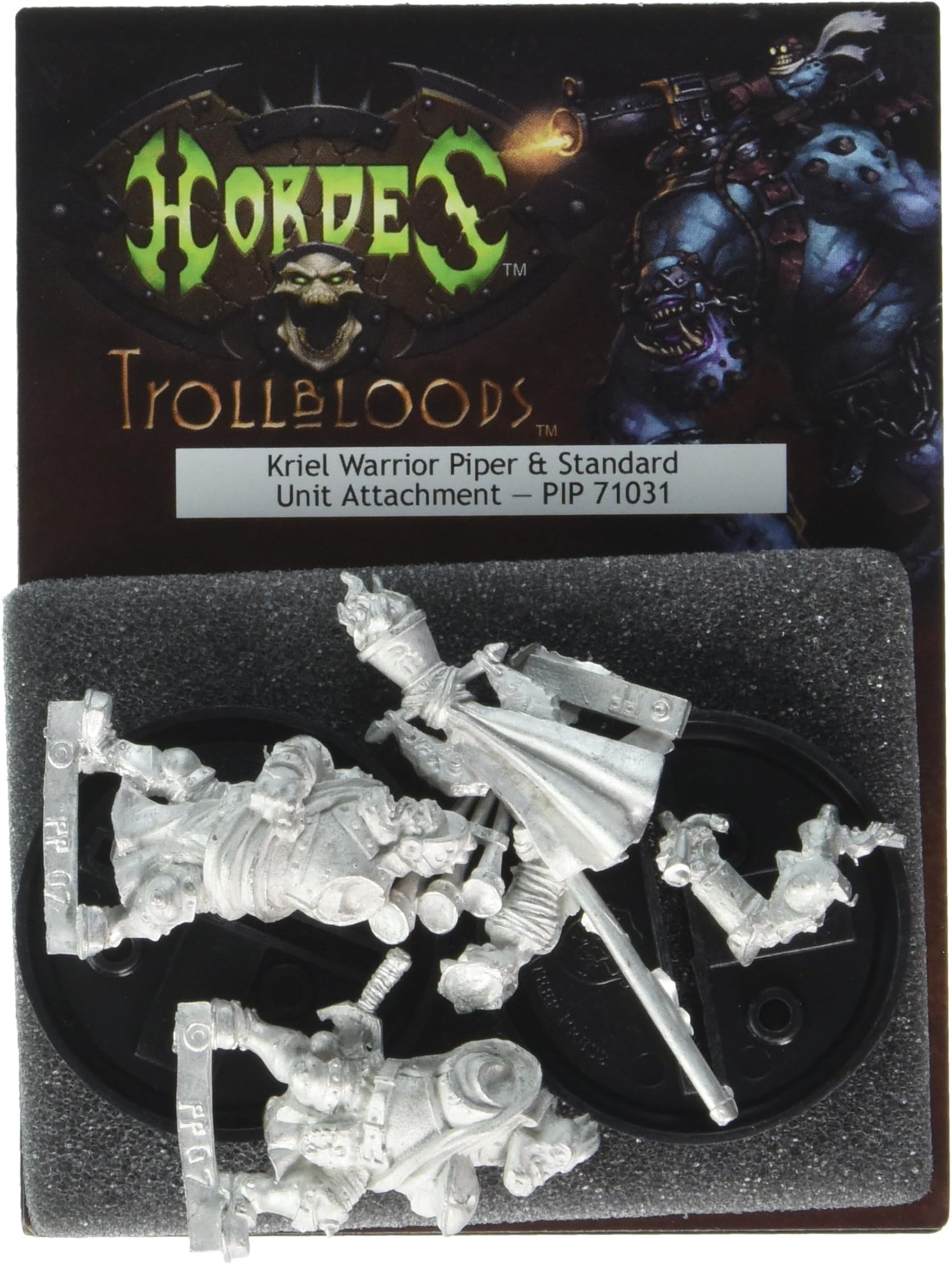Privateer PressHordes - Trollblood: Kriel Standard Bearer and Piper Model Kit