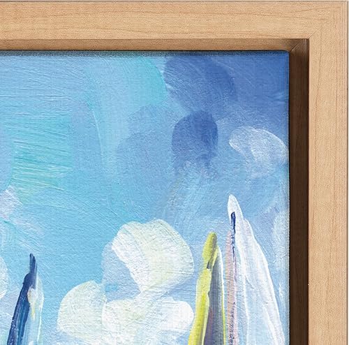 Miniatura 5 de Kate and Laurel Sylvie Come Sail Away - Lienzo enmarcado para pared, diseño de Rachel Christopoulos, 18 x 24 pulgadas, arte costero natural y