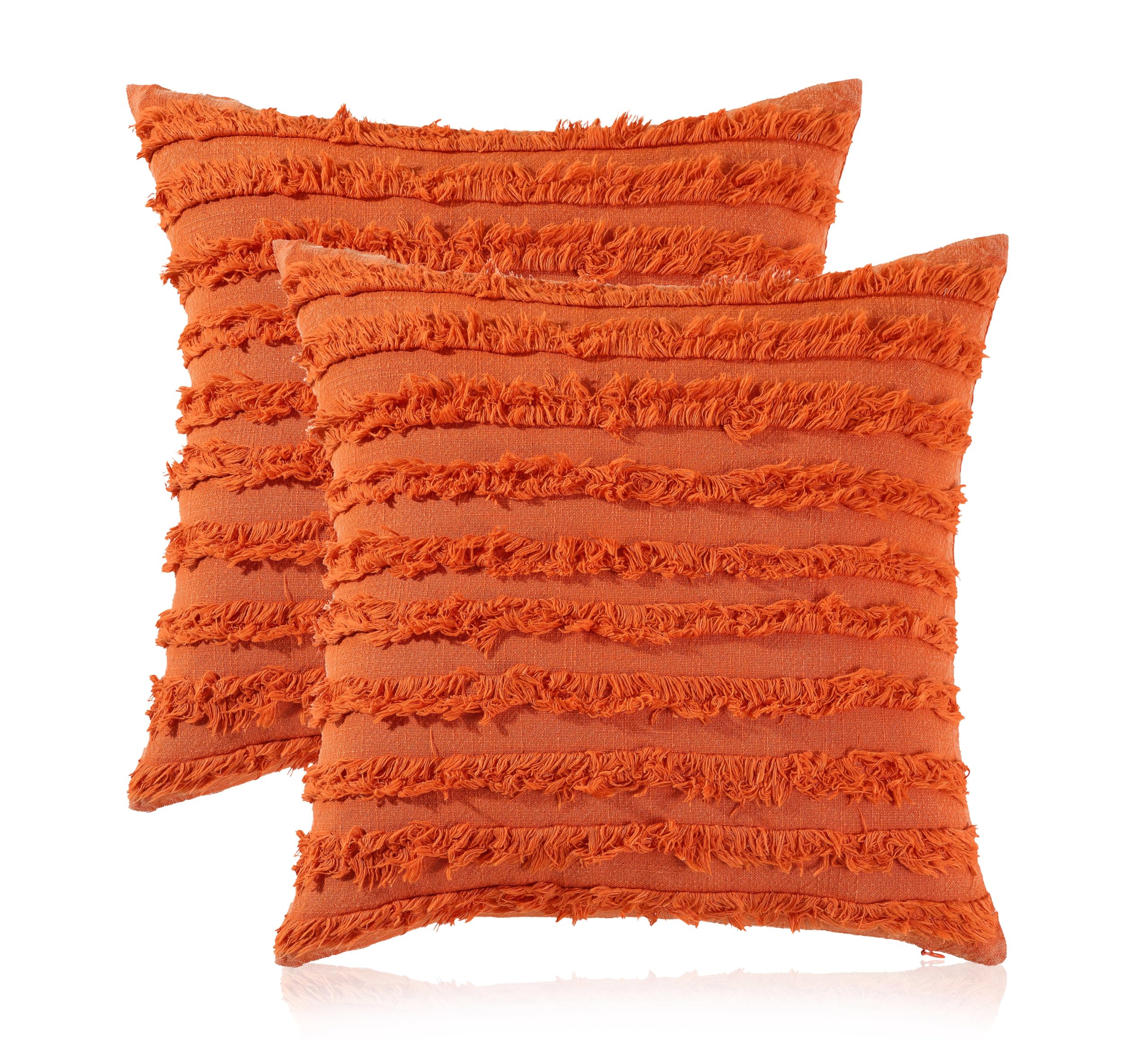mosey Boho Cushion Covers 20 inch x 20 inch Set of 2 | Pure Cotton 20x20 inch Cushion Cover 2020 | Soft Square Throw Pil