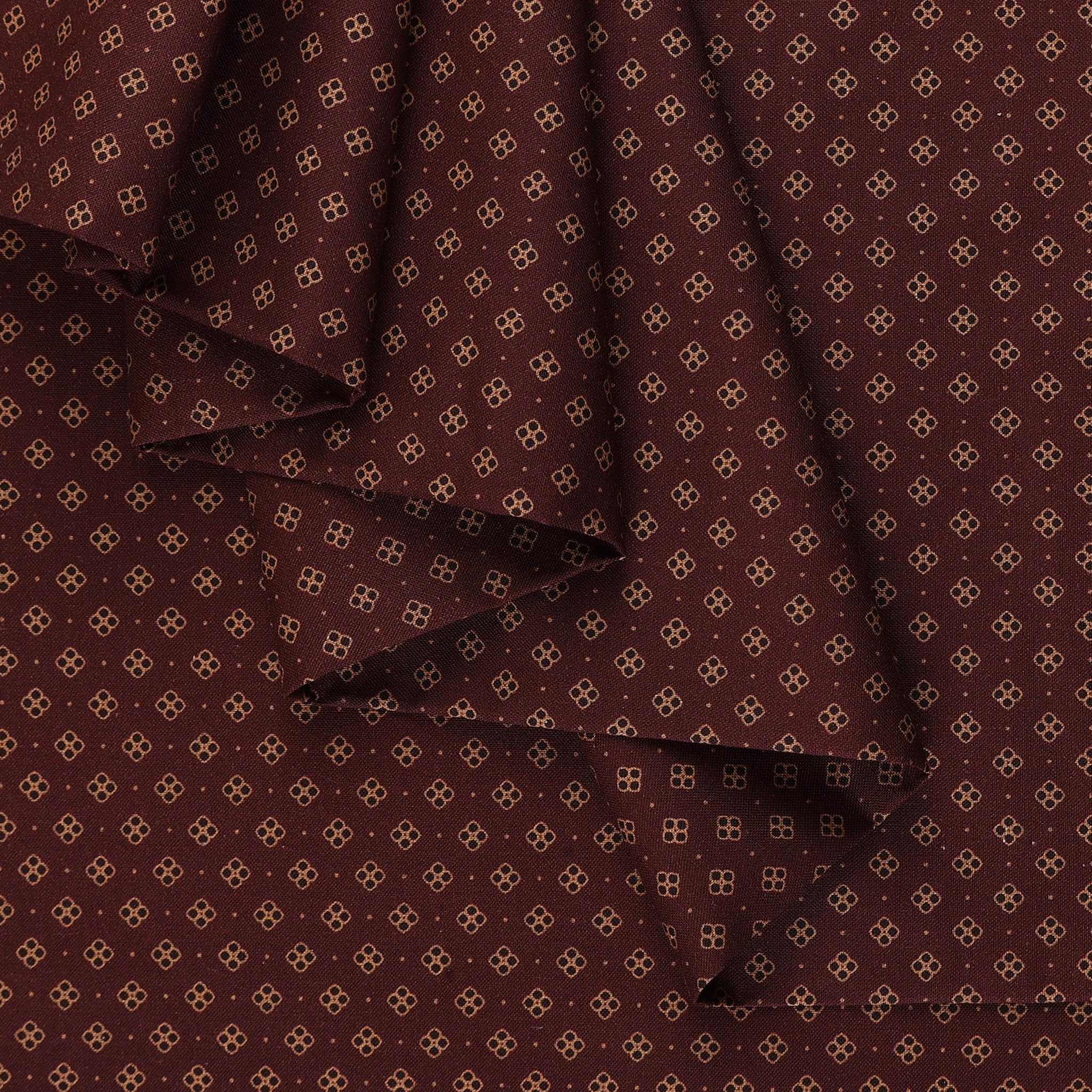 Mook Fabrics Fall Collection Cotton Fabric, Blender Rust Cut by The Yard