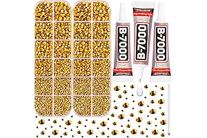 B7000 Gem Glue with 11000Pcs Gold Rhinestones for Crafts