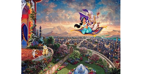 Ceaco Thomas Kinkade Disney Princess Aladdin Jigsaw Puzzle 300 Piece Buy Online At Best Price In Uae Amazon Ae