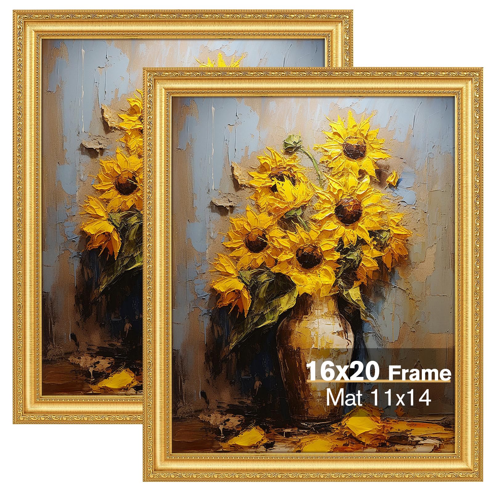 Amazon.com - Splinterix 16x20 Gold Picture Frames Set of 2, Ornate