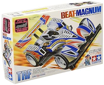 ミニ四駆　ビートマグナムTRF パープルメッキ　大径ローハイトスポンジタイヤ付き ミニ四駆 ビートマグナムTRF パープルメッキ 大径ローハイト