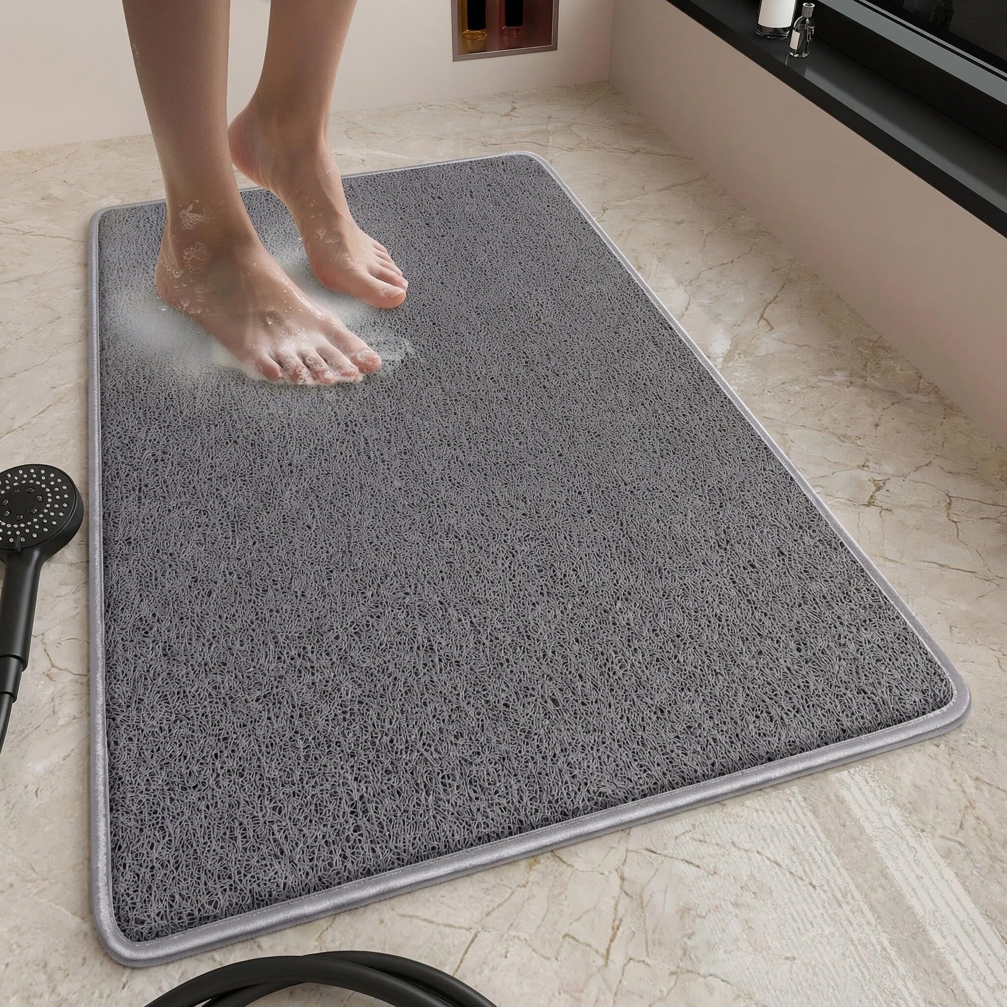 Modernest Shower Mat for Inside Shower, Non Slip Anti Mould Bath Mats with Reinforced Edge, Washable Antibacterial Soft PVC Bath Mat for Bathroom Wet Shower Areas — image 1