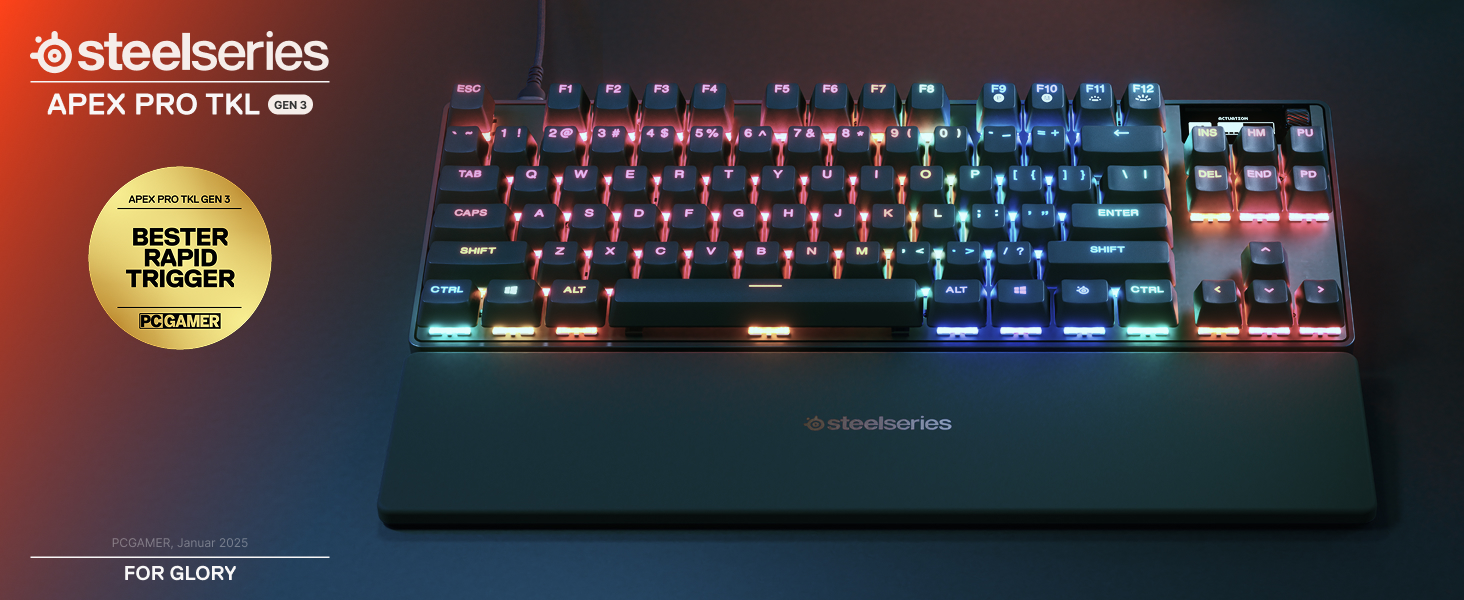 SteelSeries APEX PRO TKL Gen-3-Gaming Drahtlos Tastatur