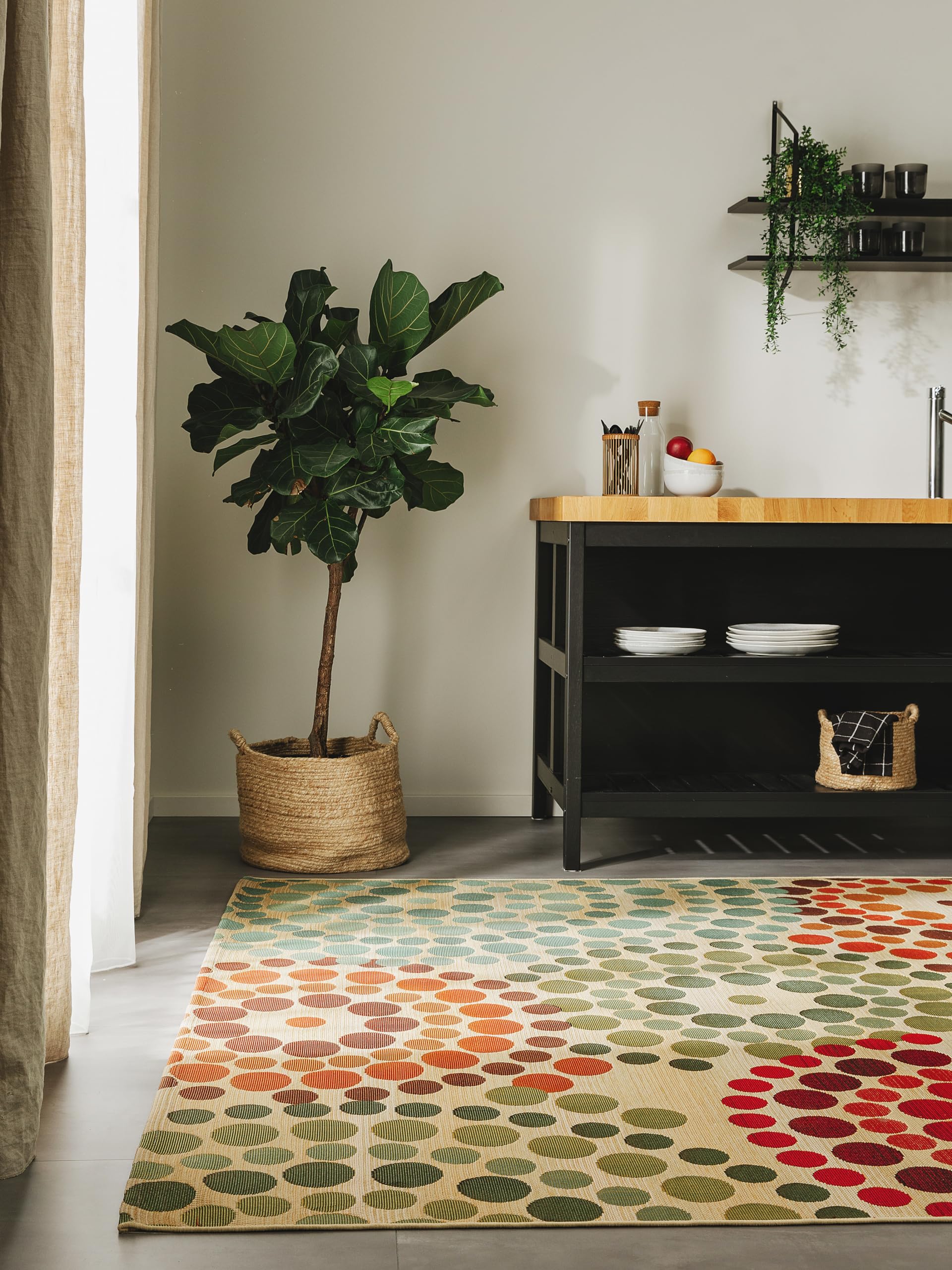 Prolenta Premium - Vloerkleed ARBIZU Binnen En Buiten Vintage Stijl 140x200 Cm