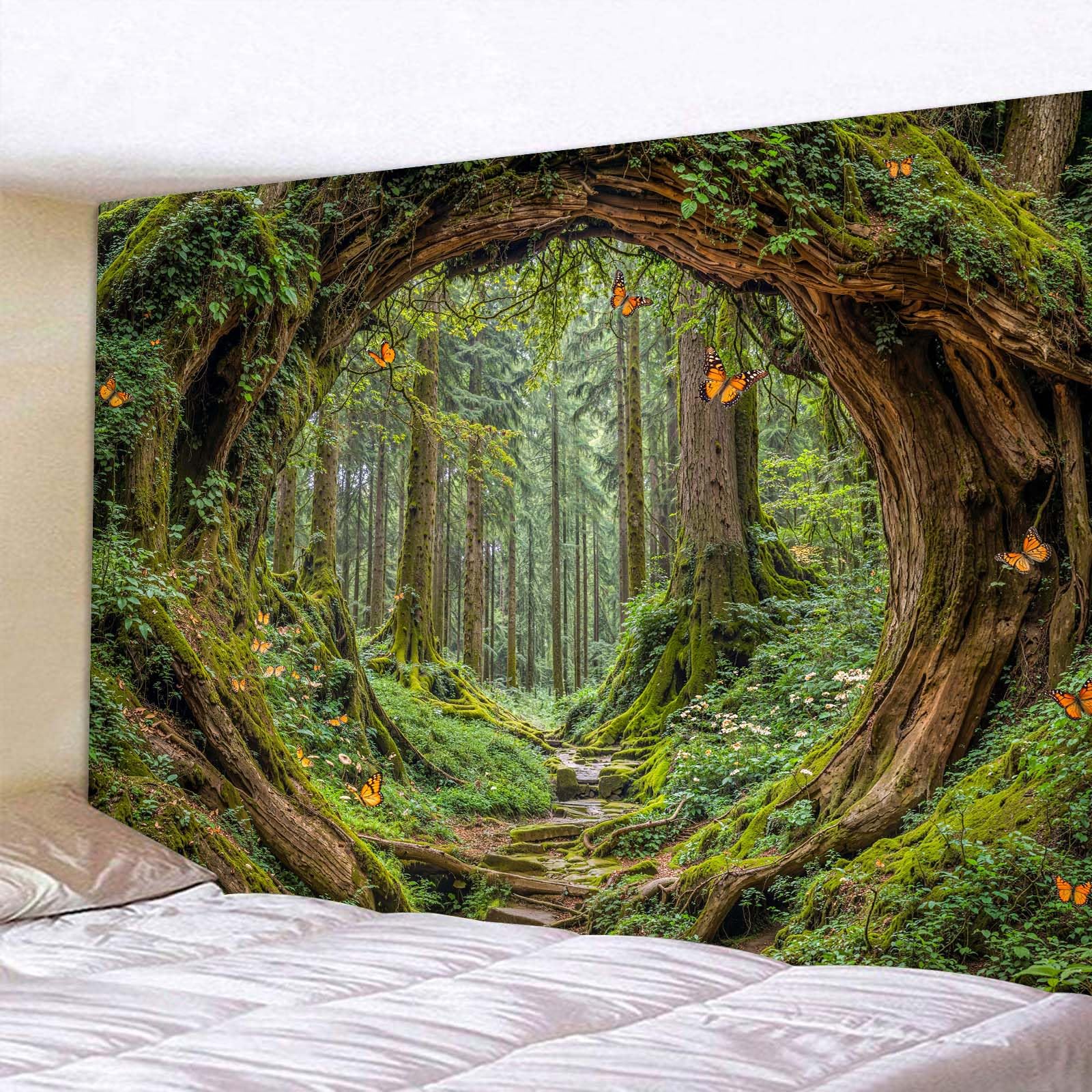 Jungle Forest Landscape Tapestry