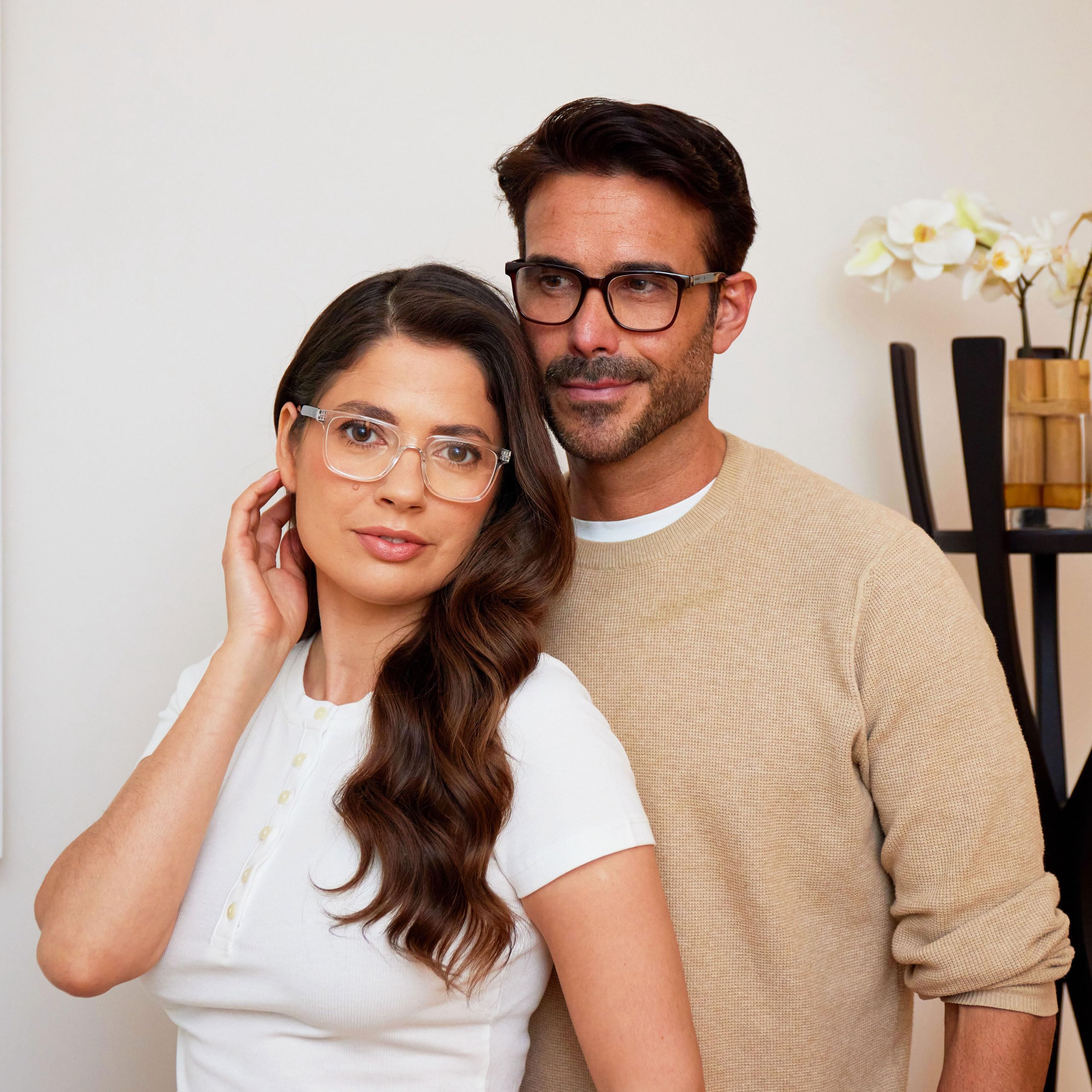 OPULIZE LEO Reading Glasses, 5 -Pack, Large Rectangular Frame, Black, Blue, Purple, Grey, Clear, Mens Womens, Spring Hinges - Image 3