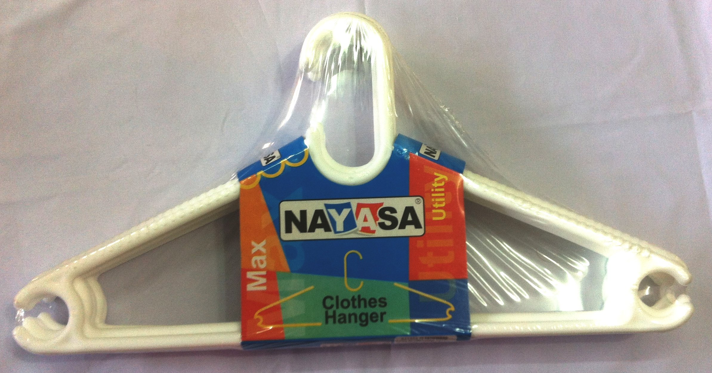 Nayasa Set of 6 Hangers | Cloth Hanger | Dress Hangers | White