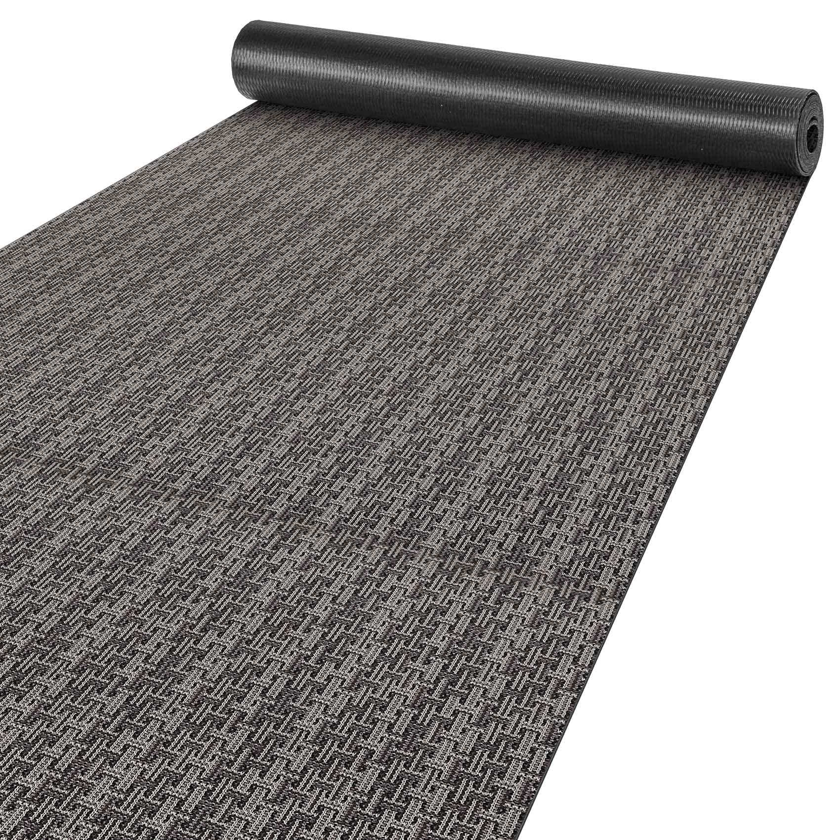 Color&Geometry tapis de cuisine anti-dérapant lavable 43x180cm, 4mm mince tissé caoutchouc soutenu de cuisine Runner, absorbent facile à nettoyer tapis de sol pour devant l'évier, couloir, gris Color&Geometry tapis de cuisine anti-dérapant lavable 43x180cm, 4mm mince tissé caoutchouc soutenu de cuisine Runner, absorbent facile à nettoyer tapis de sol pour devant l'évier, couloir, gris