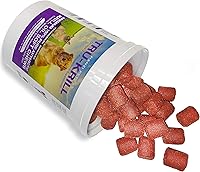Vista 1 de Masticables suaves de aceite de krill antártico de primera calidad para perros, ricos en omega 3, astaxantina, vitamina E, para piel y pelaje, bajo