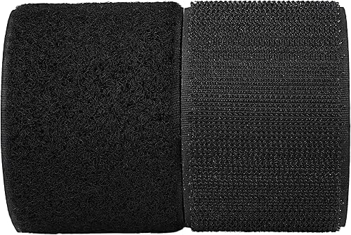 Miniatura 6 de Cinta de gancho y bucle para coser de 1.5 pulgadas de ancho, 16.4 pies no adhesivas, tiras de gancho y bucle para coser en la parte trasera, cierre