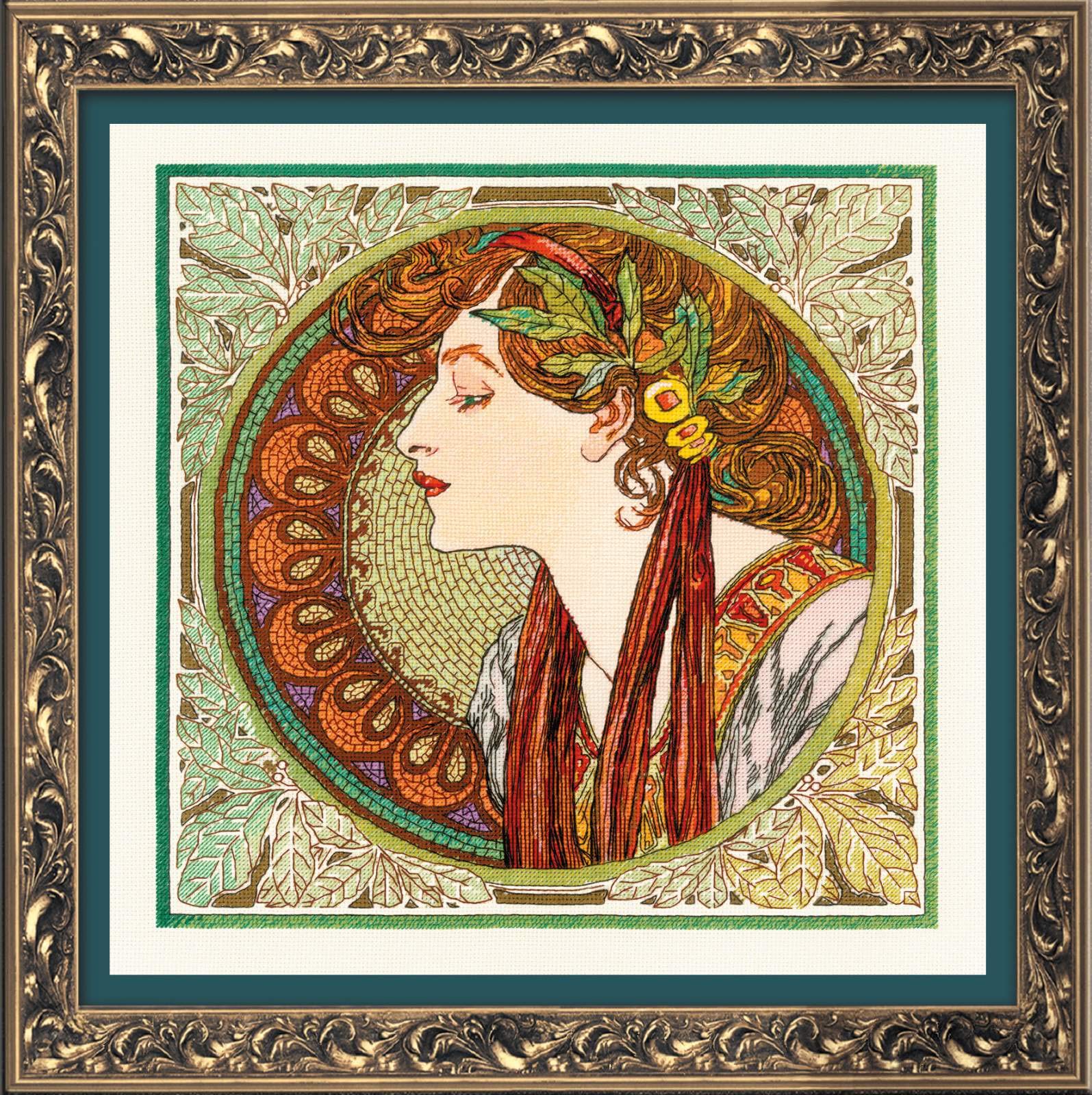 Riolis Kit de broderie au point de croix Multicolore 30 x 30 cm