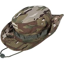 Unisex Military Boonie Hat- Premium Soft Cotton & Polyester Fabric, Sturdy Stitching Wide Brimmed Mens & Womens Boonie Hat- Top Camo Bucket Hat In Attractive Colors For Sports Fishing Beach