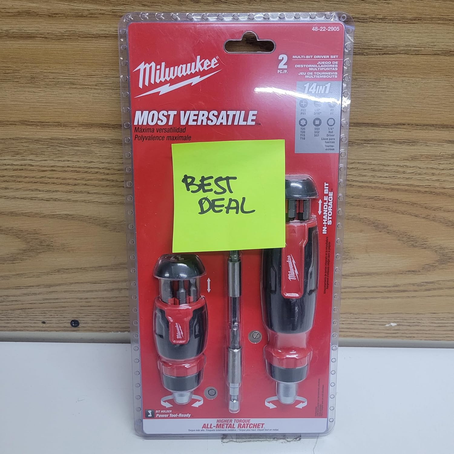 Milwaukee Electric - 2PC 14-in-1 RATCHETING Multi-BIT and 8-in-1 RATCHE