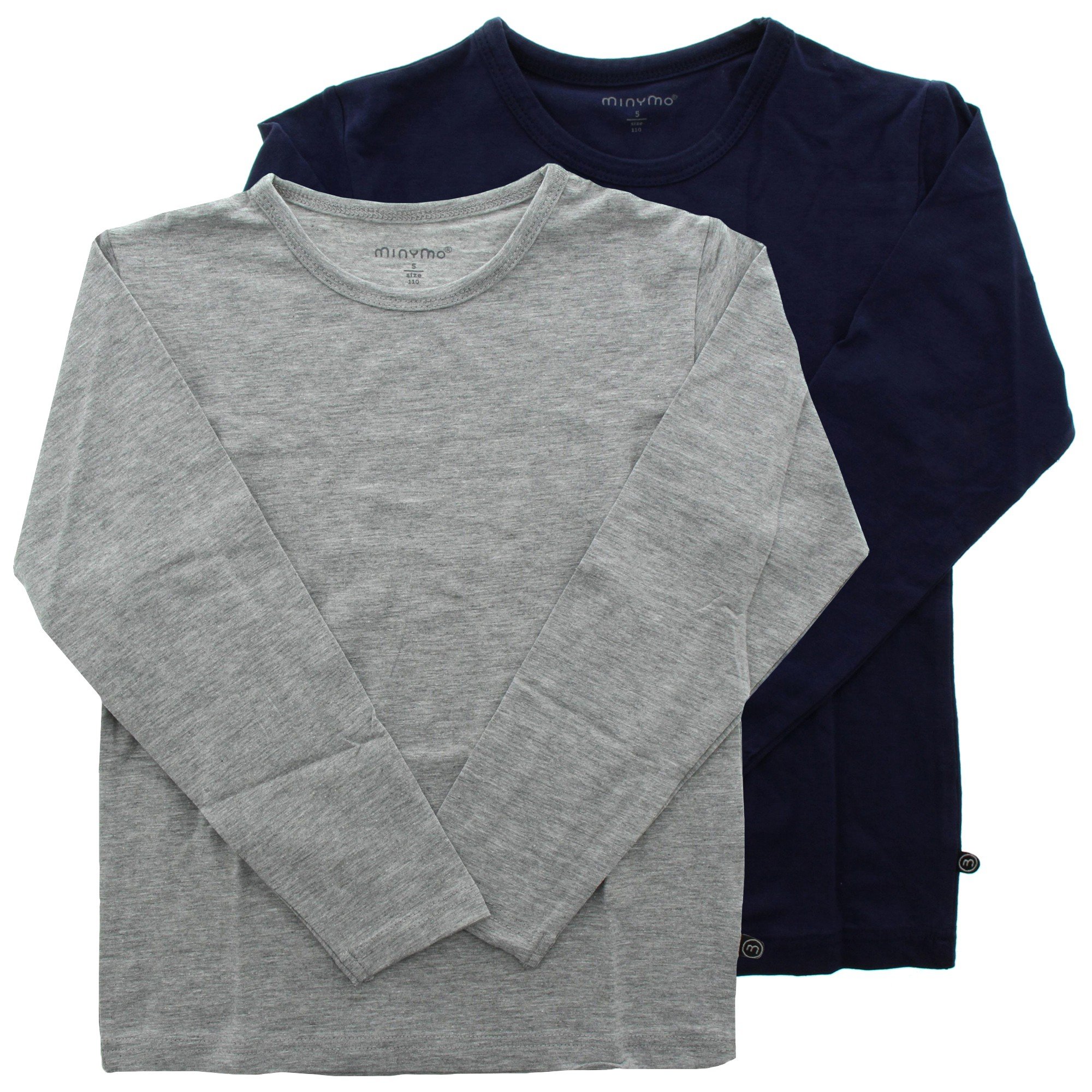 MINYMO Kinder Basic 34 T-Shirt LS (2-Pack) 3934