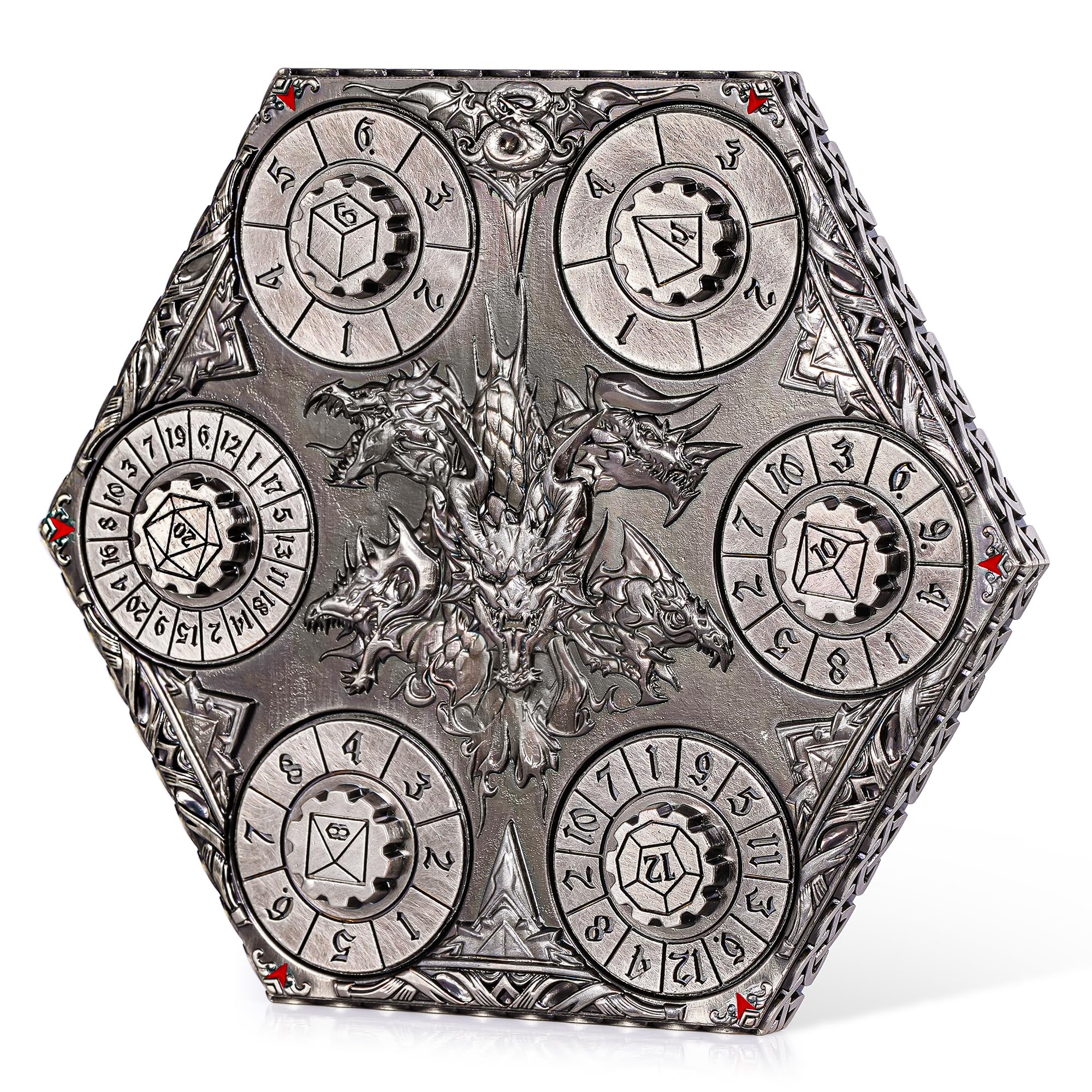 Amazon.com: Kabinka DND Dice Set, 7 in 1 Metal Spin-Dial Dice with